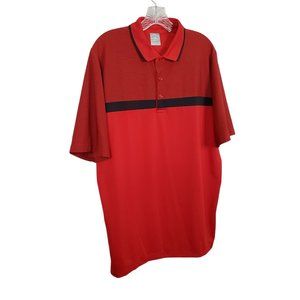 Callaway Size L Shirt Opti Dri Swing Tech Golf Polo Stretch Stripes Collar
